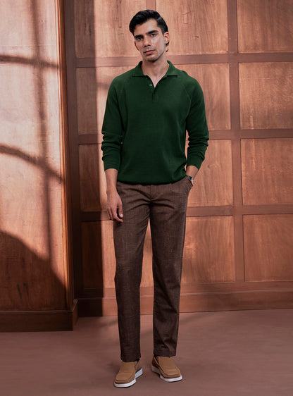 Hunter Olive Cotton Pullover