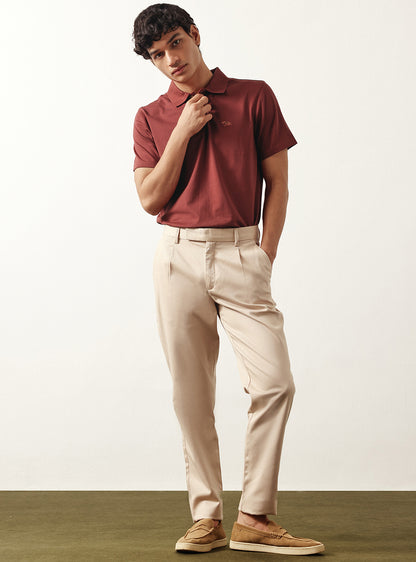 Redwood Rust Cotton Polo