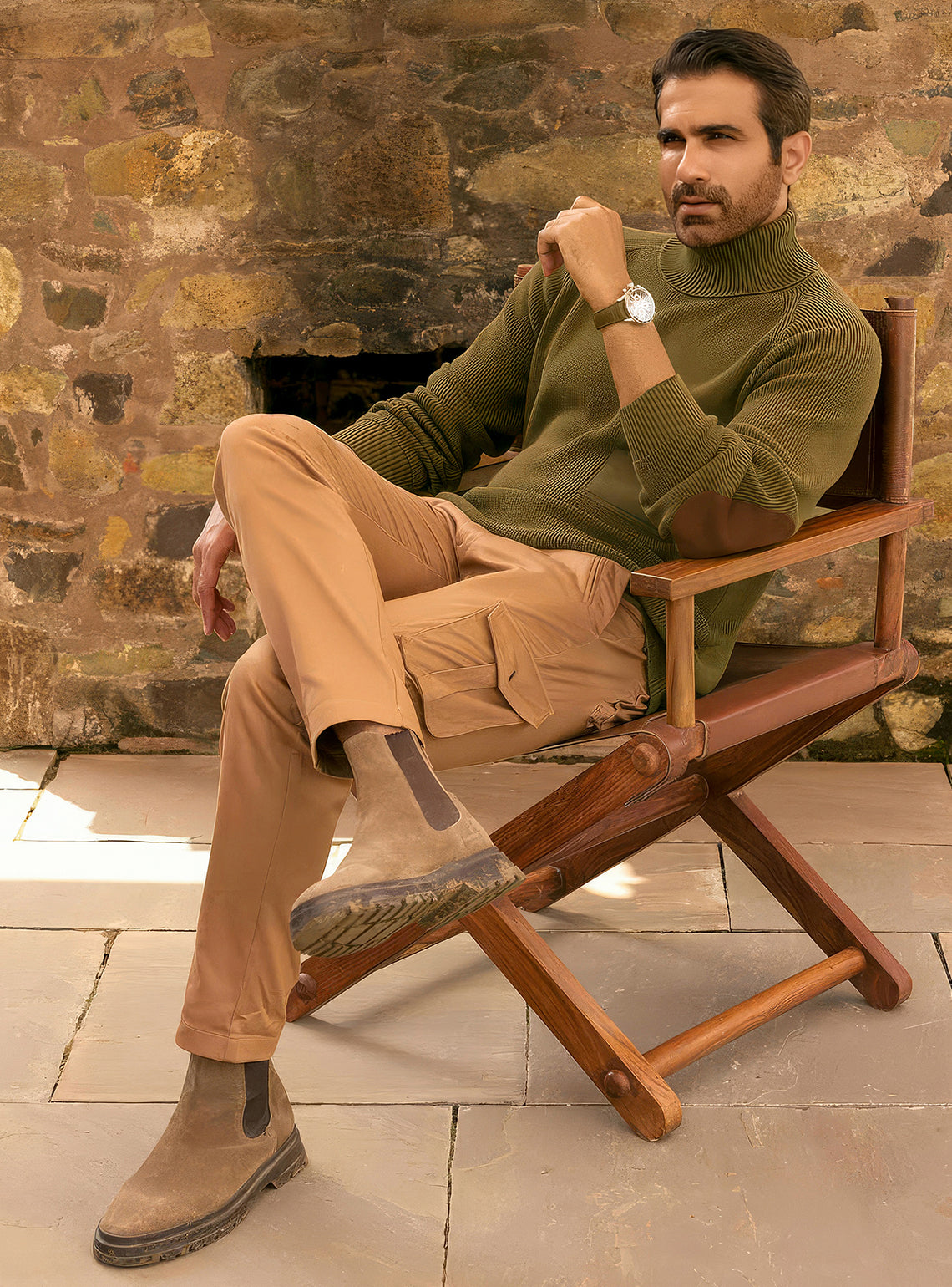 Bronze Olive Cotton Pullover