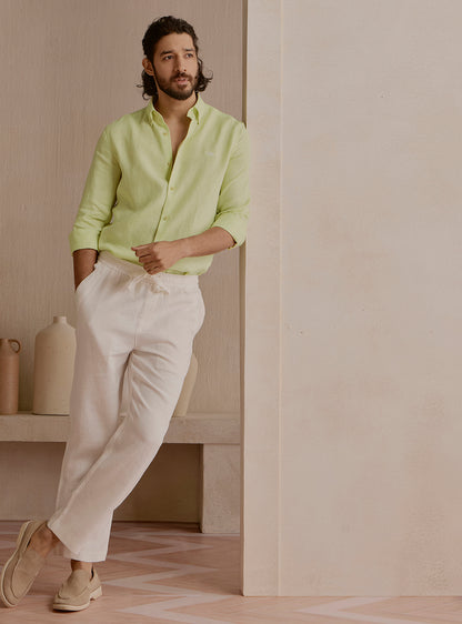 Reef Green Linen Shirt