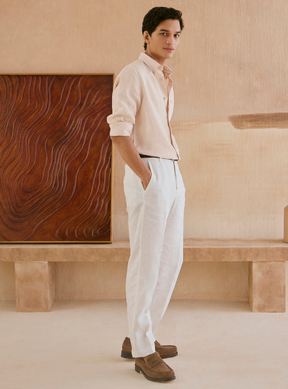 Shell Beige Linen Shirt