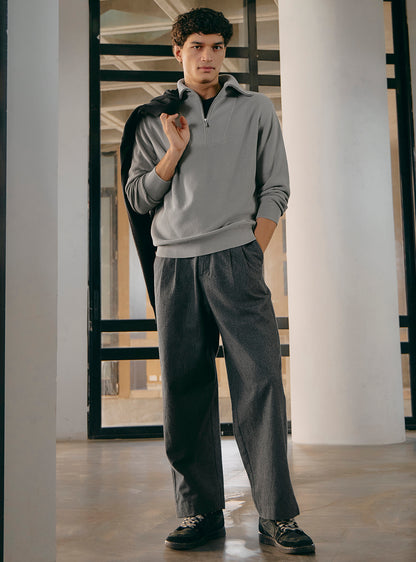 Tapa Grey Cotton Pullover