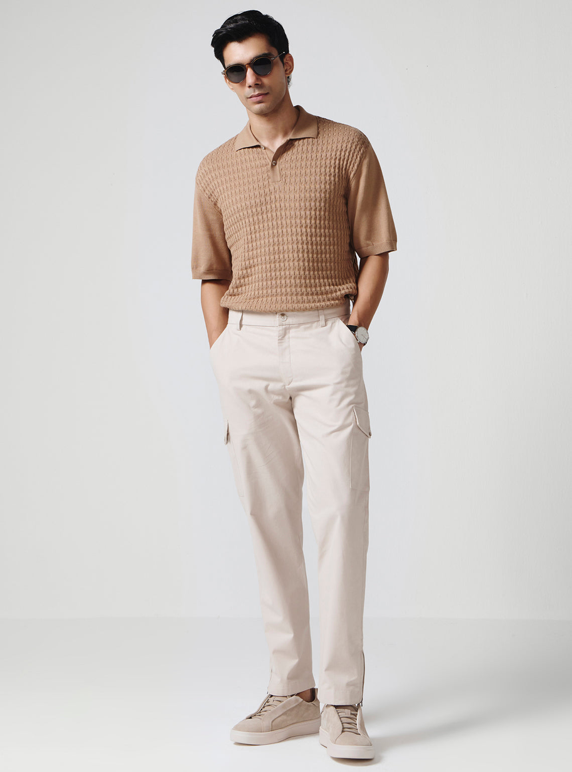 Khaki Frost Cotton Cargos