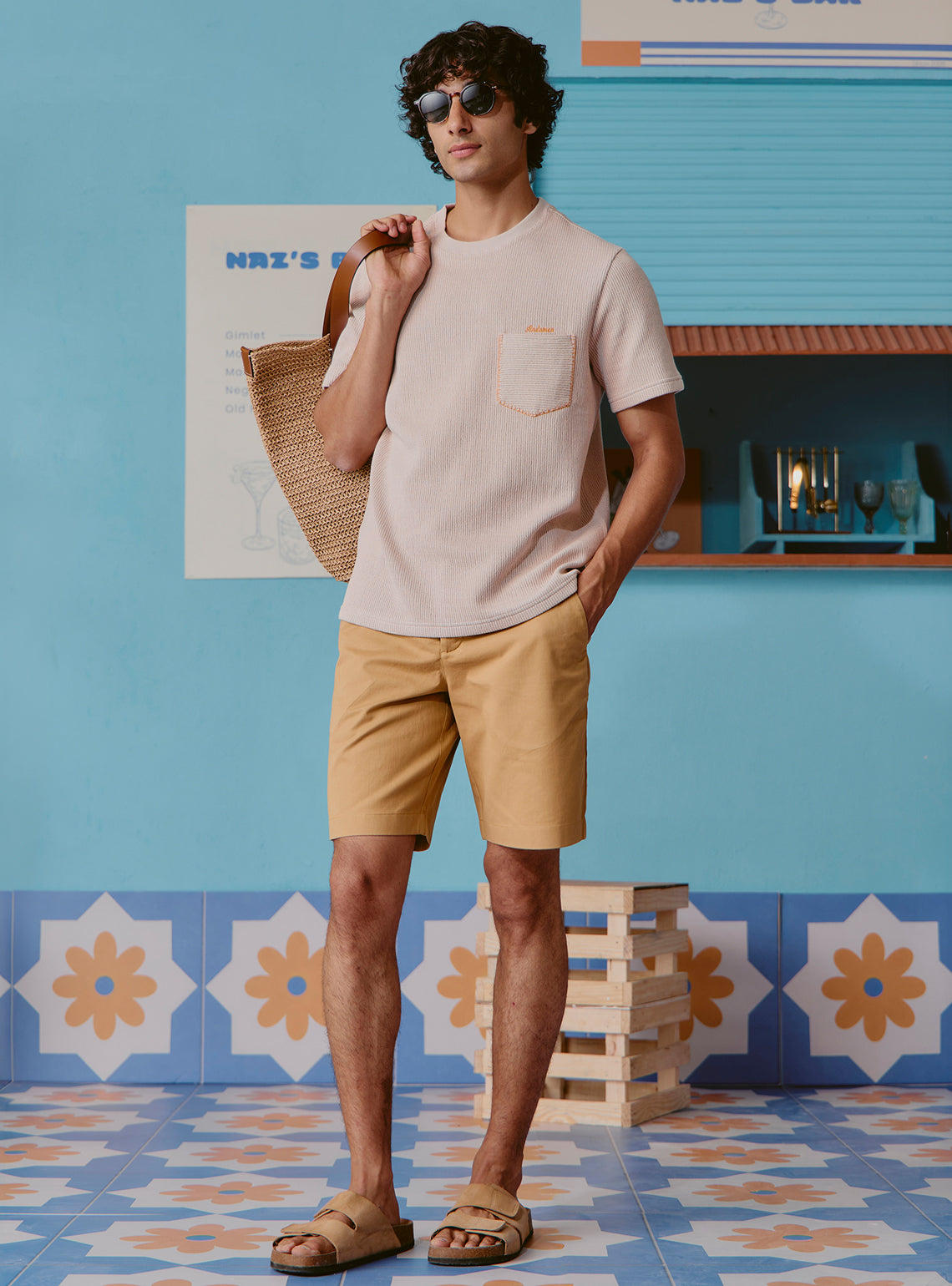 Mudslide Khaki Cotton Rib Crewneck