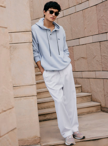 Gull Blue Cotton Triblend Pullover