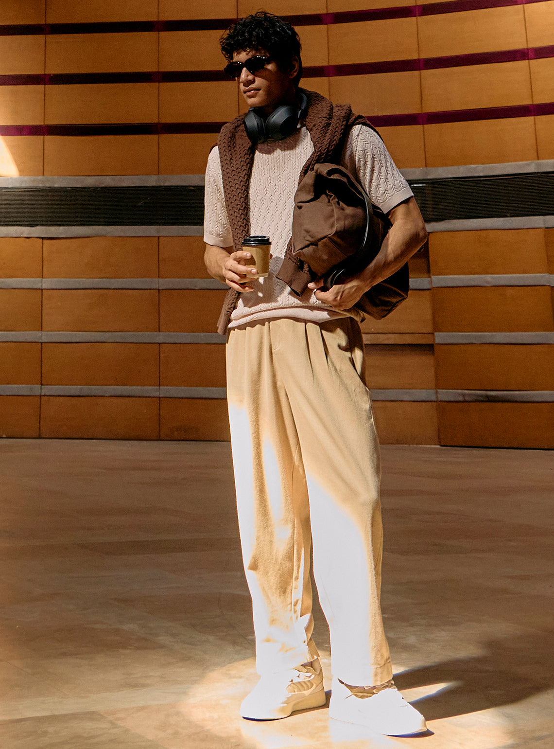 Shell Off-White Cotton Crew