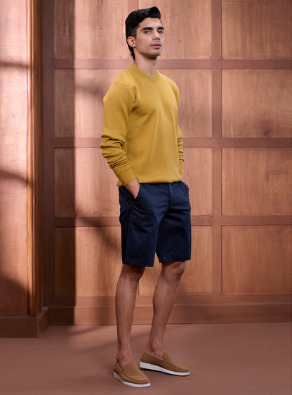 Mustard Gold Cotton Pullover