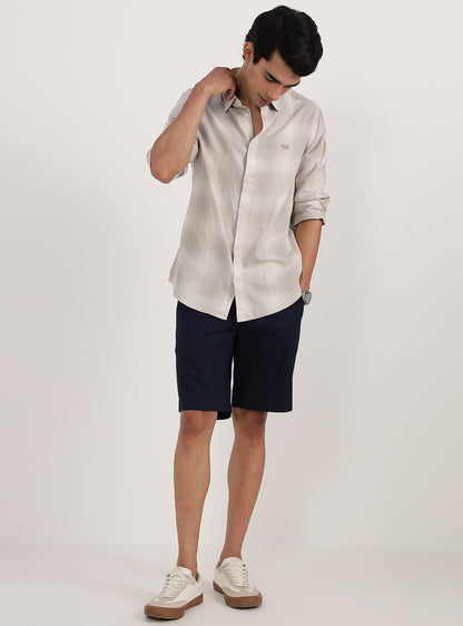 Pearl Grey Check Shirt
