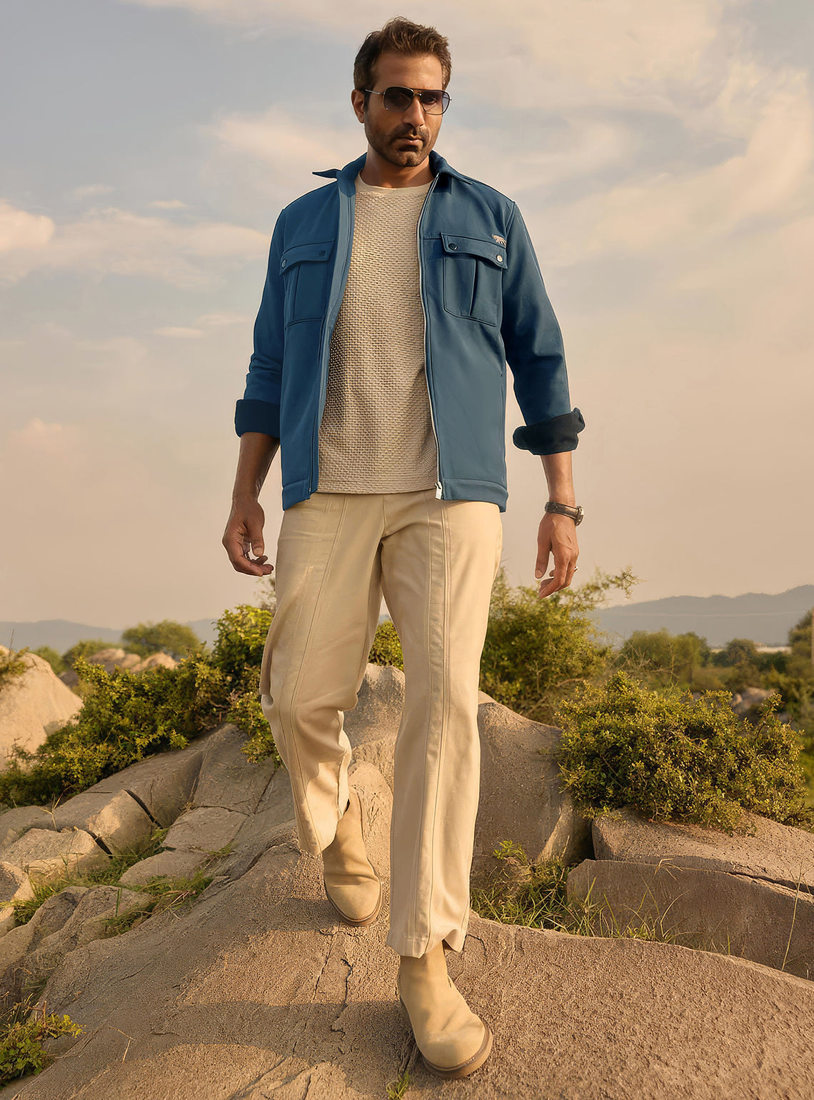 Concord Navy Poly Blend Jacket