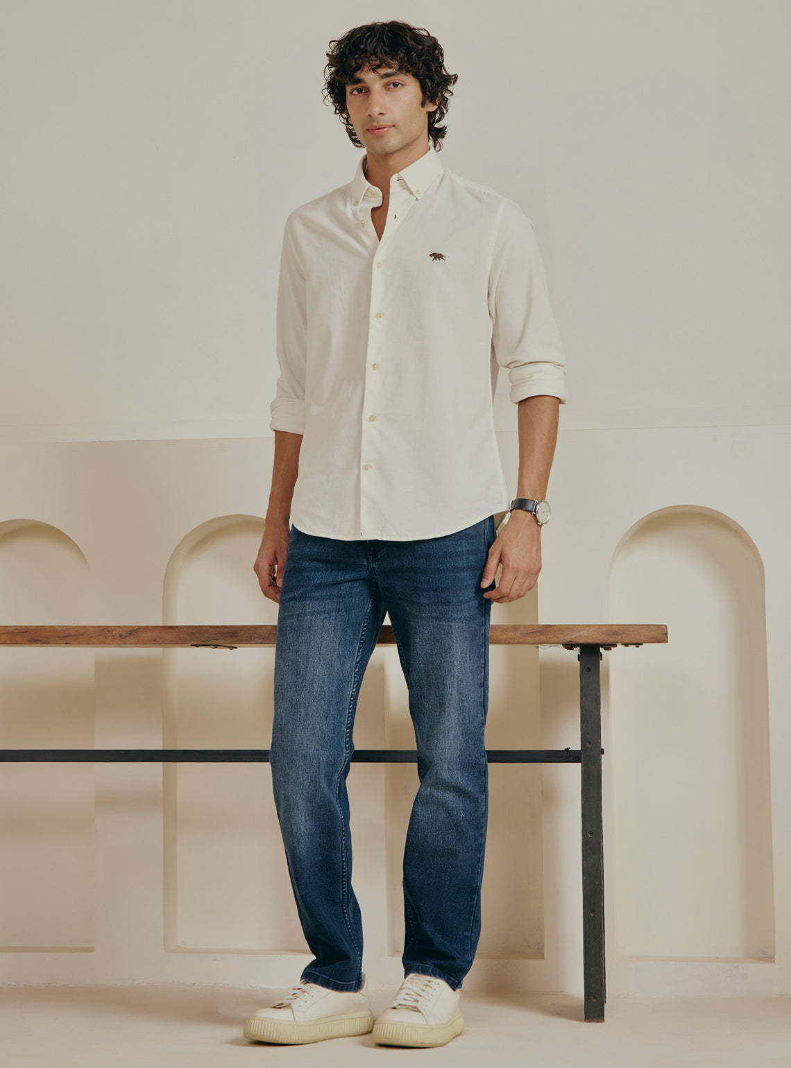 Hemis Beige Corduroy Shirt