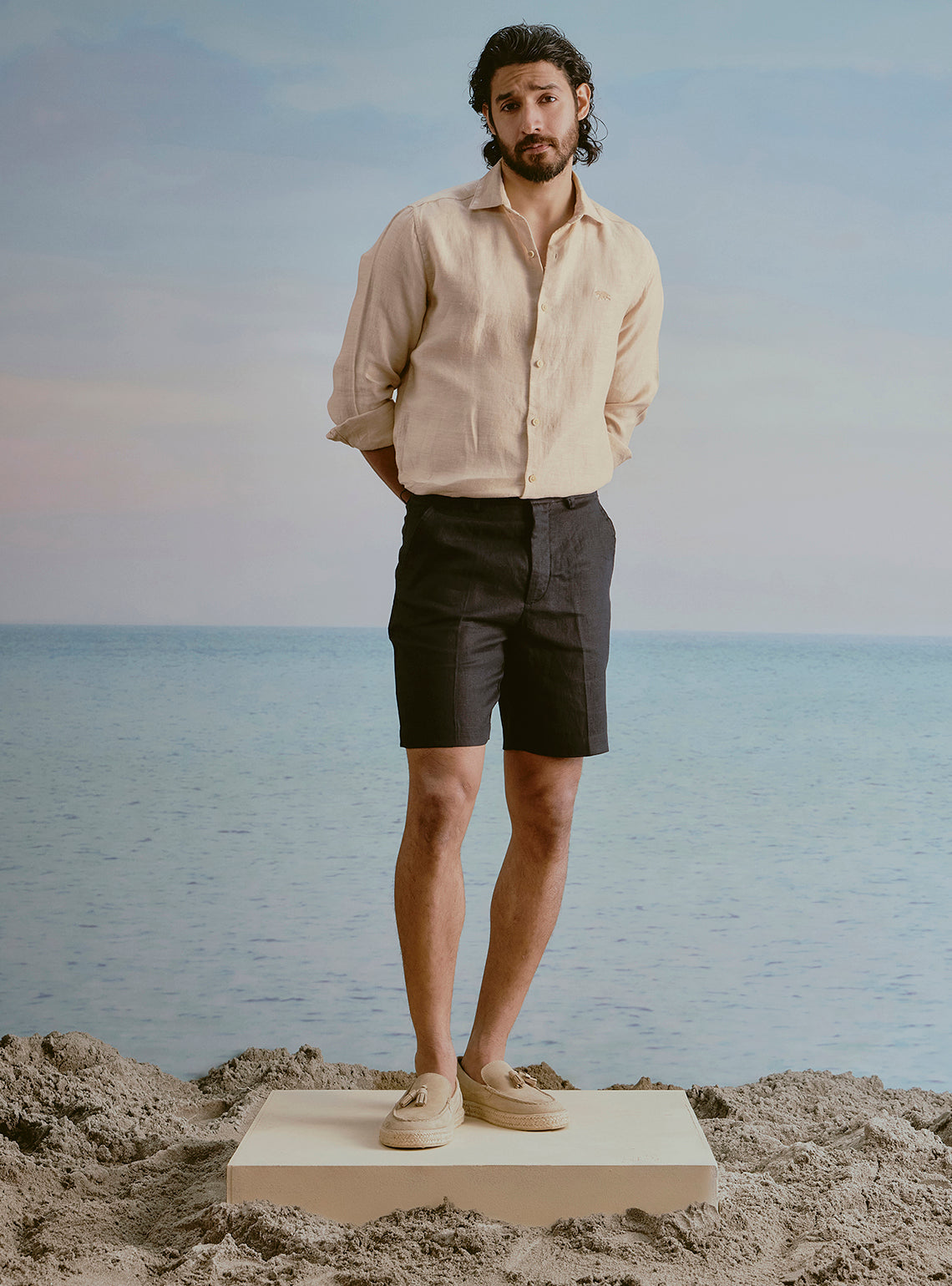 Sun Yellow Linen Shirt