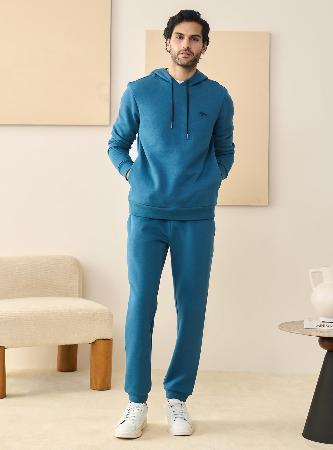Arctic Blue Fleece Hoodie
