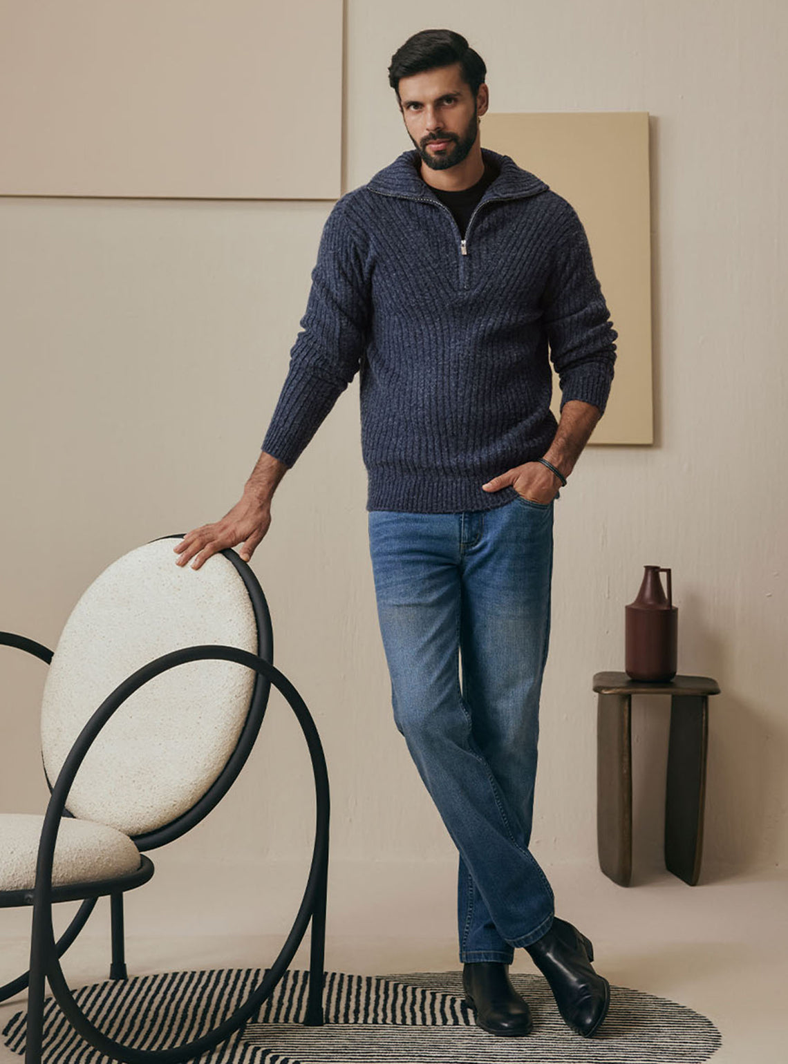 Twilight Navy Poly Rich Pullover
