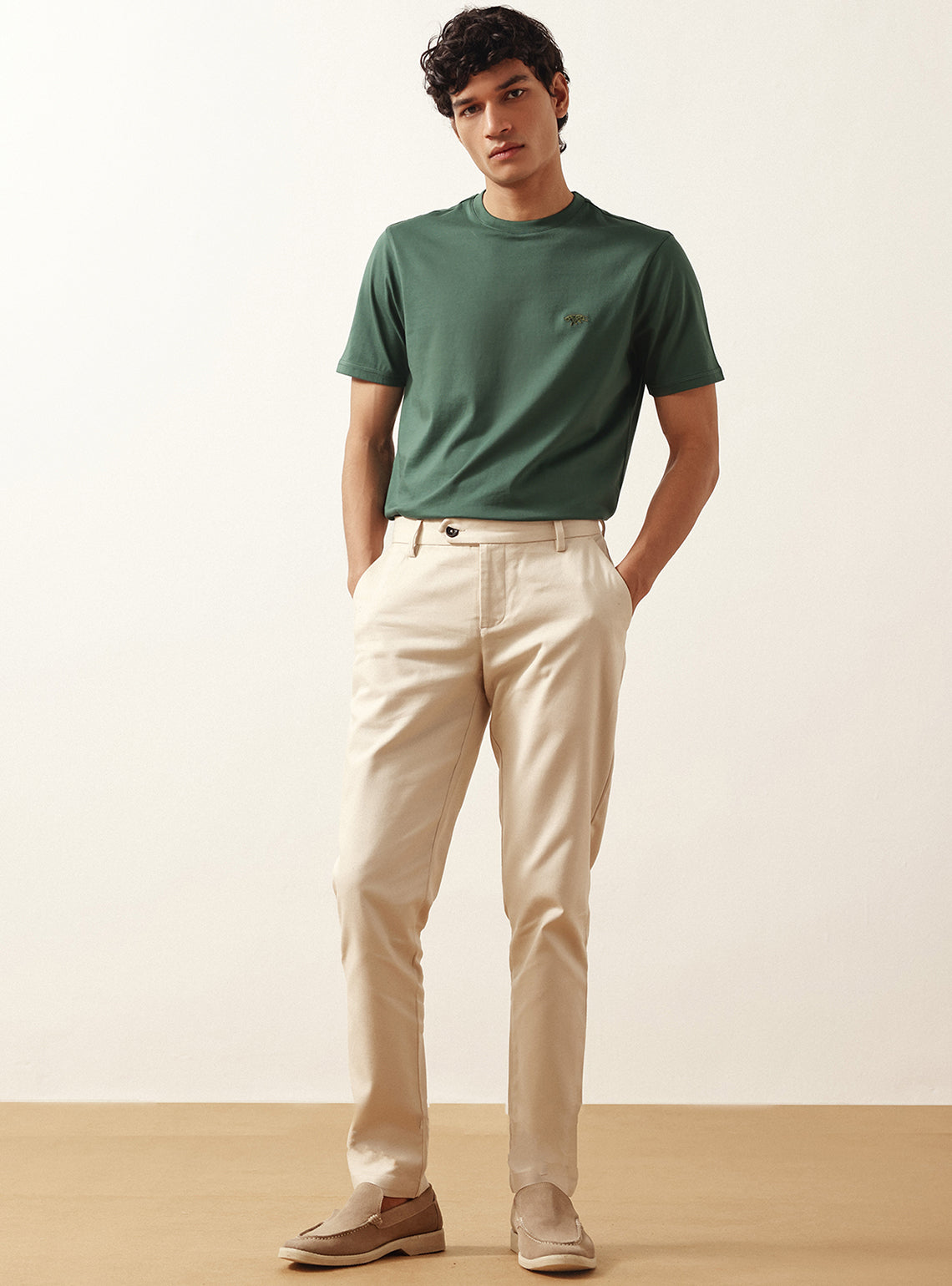 Mineral Olive Cotton Crew