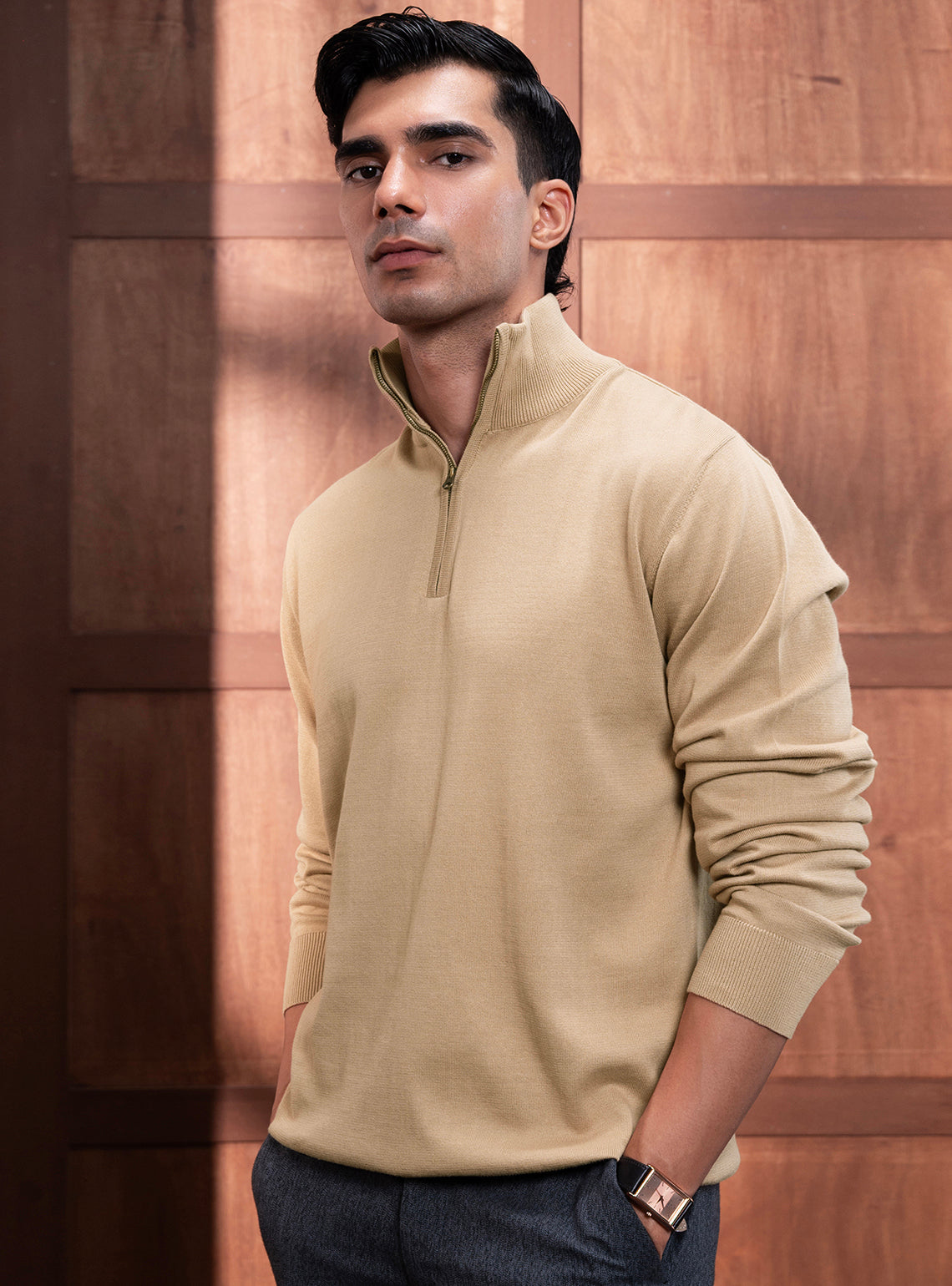 Almond Rose Cotton Pullover