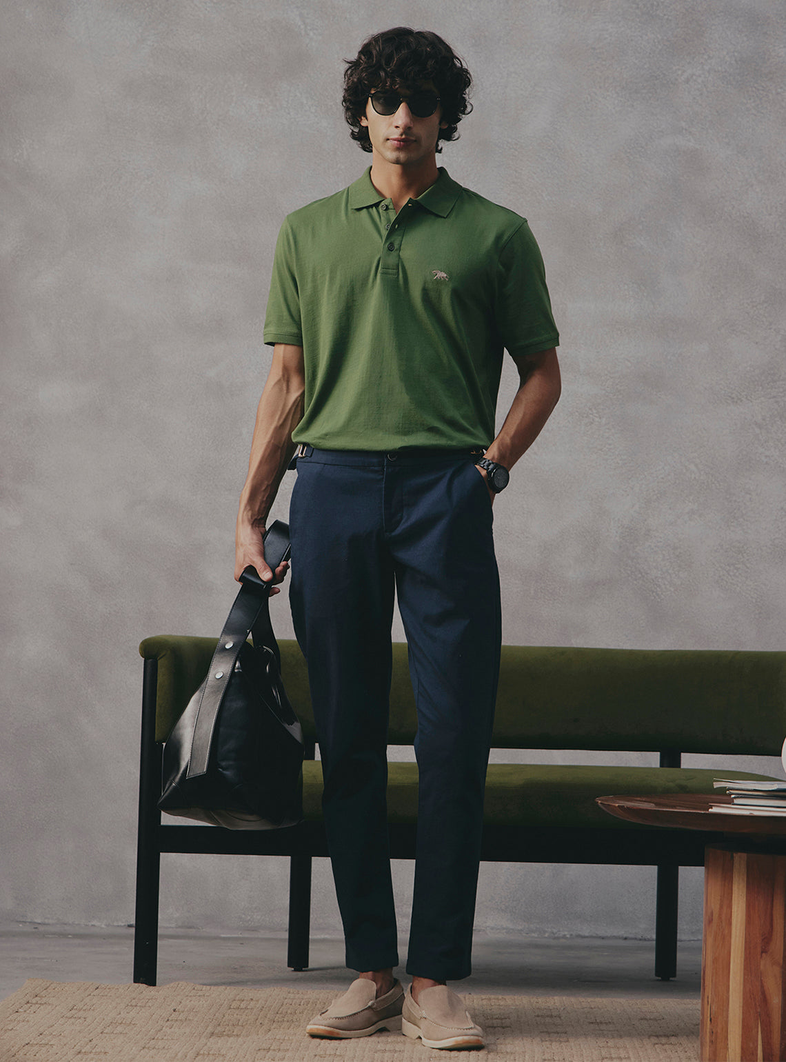 Matcha Green Cotton Polo