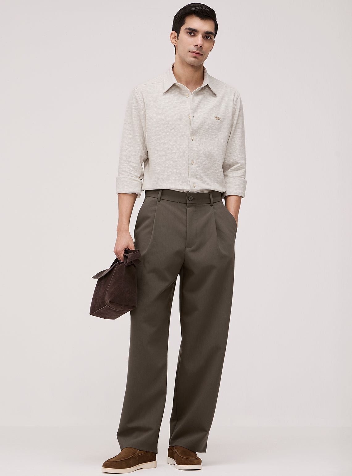 Canyon Khaki Cotton Dobby Shirt
