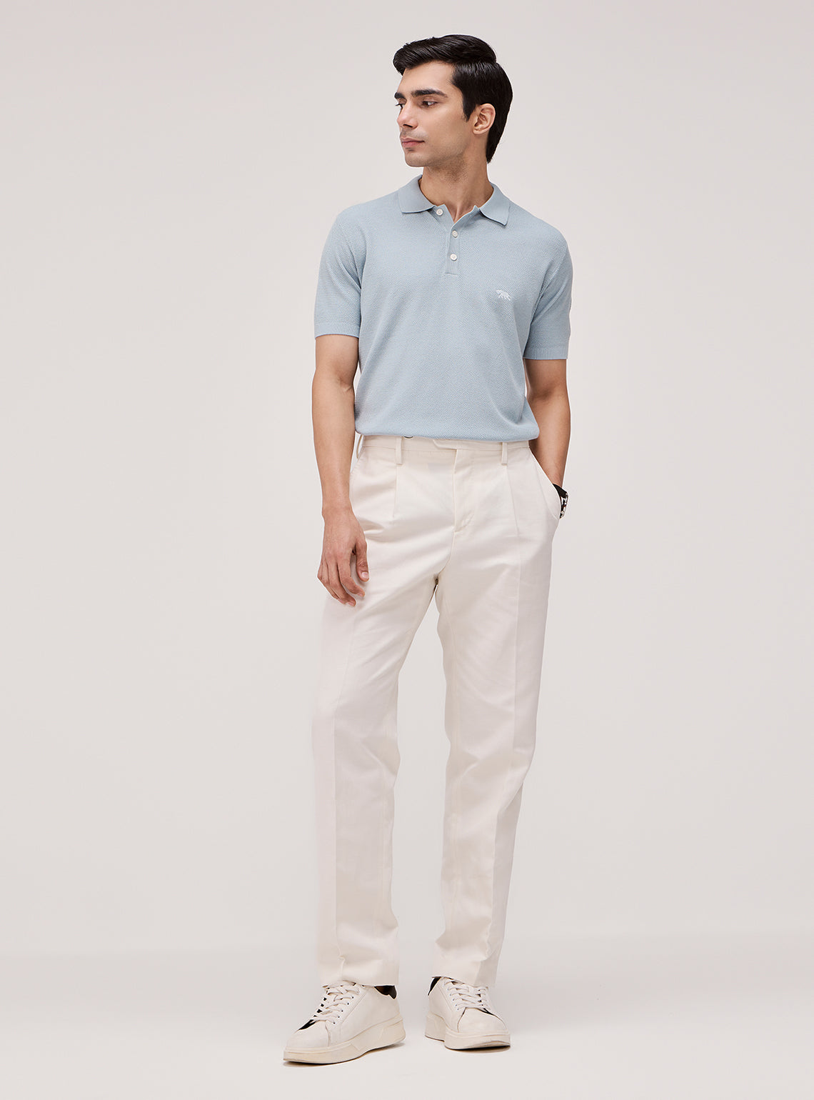 Harbour Blue Cotton Polo