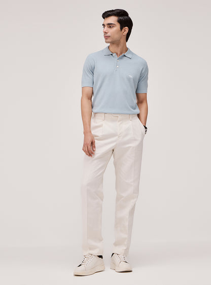 Harbour Blue Cotton Polo