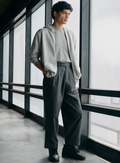 Stack Grey Cotton Triblend Hoodie