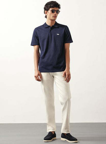 Vulcan Navy Cotton Polo