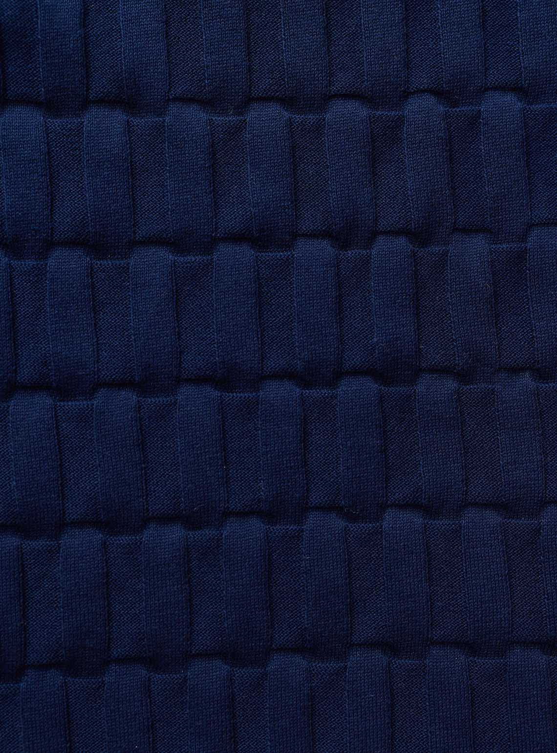 Tempest Navy Cotton Open-Neck Polo