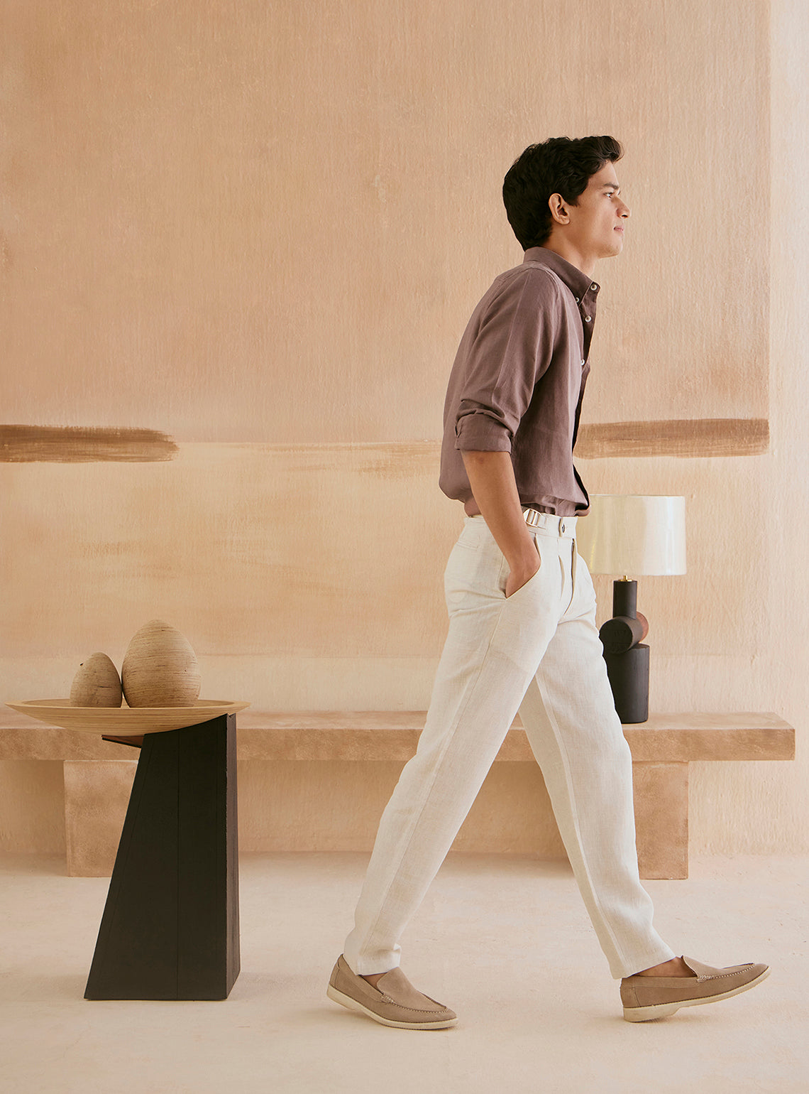 Light Wood Linen Shirt