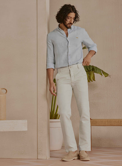 Mist Beige Linen Trousers