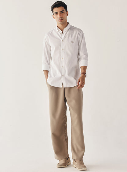 Alto White Cotton Shirt