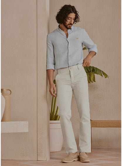 Mist Beige Linen Trousers