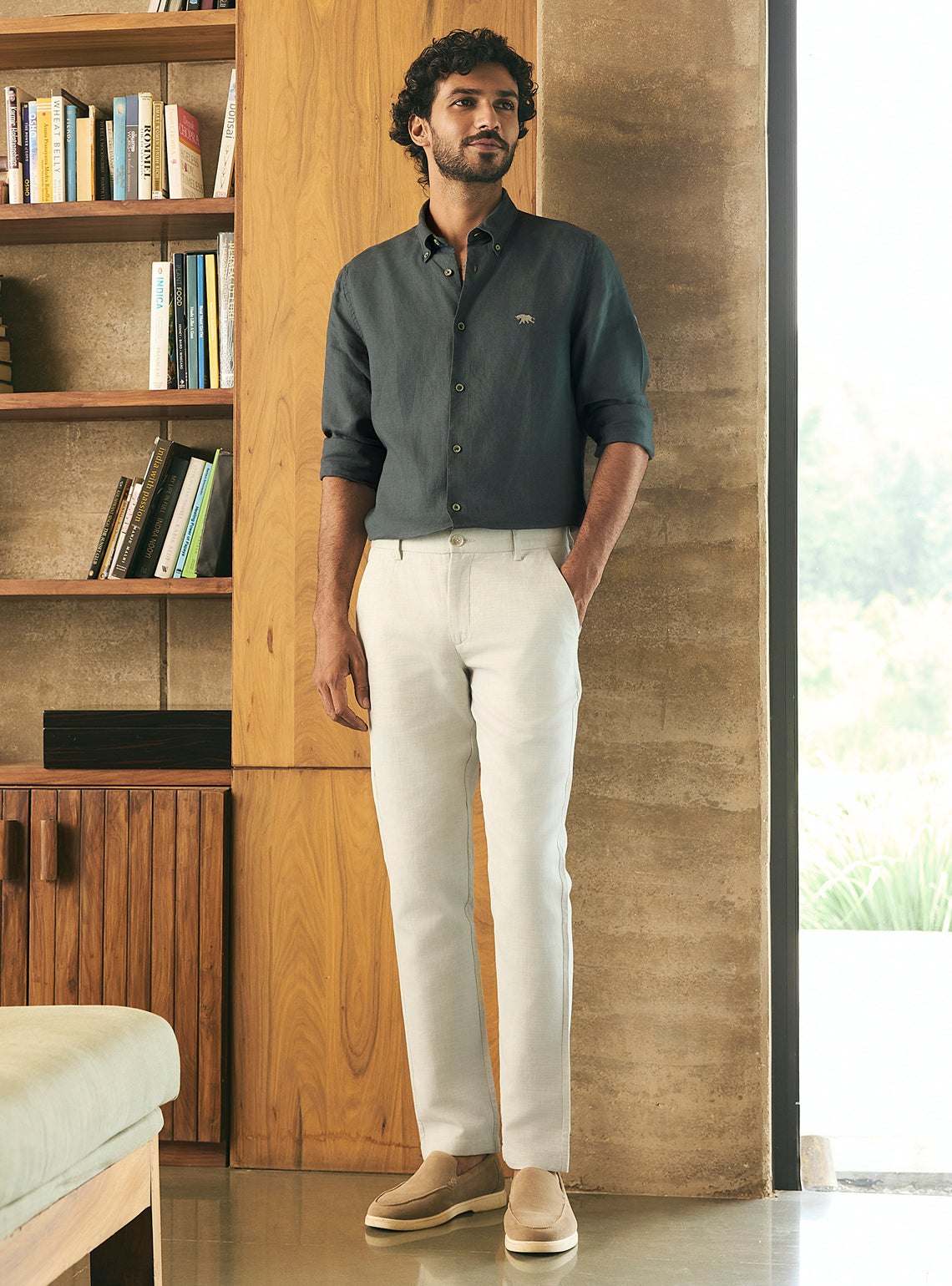 Baltic Grey European Linen Shirt