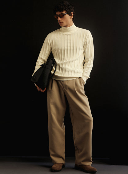 Seashell White Cotton Pullover