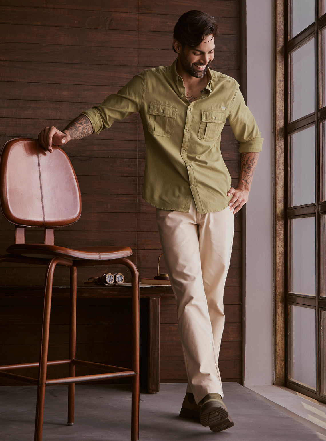 Alpine Green Explorer Cotton Shirt