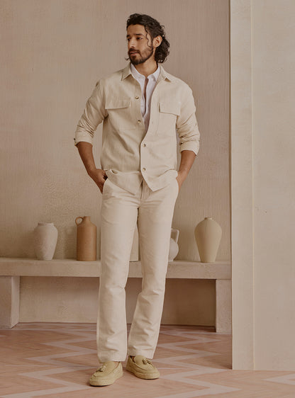 Dune Beige Stripe Jacket