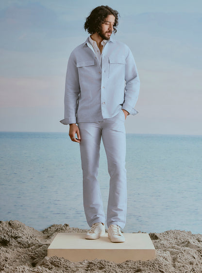 Ocean Blue Stripe Jacket