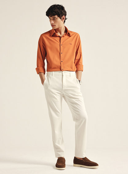 Clay Rust Cotton Oxford Shirt