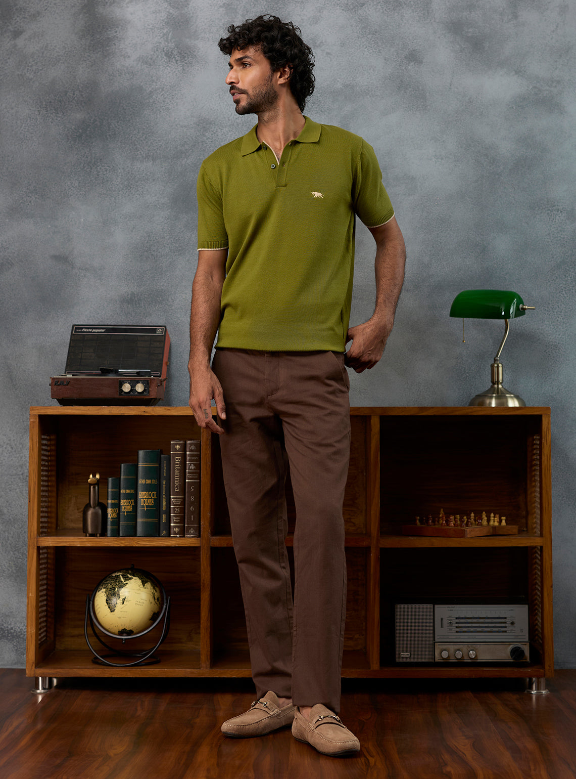 Wildcard Olive Cotton Polo
