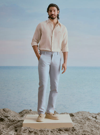 Sand Beige Linen Shirt