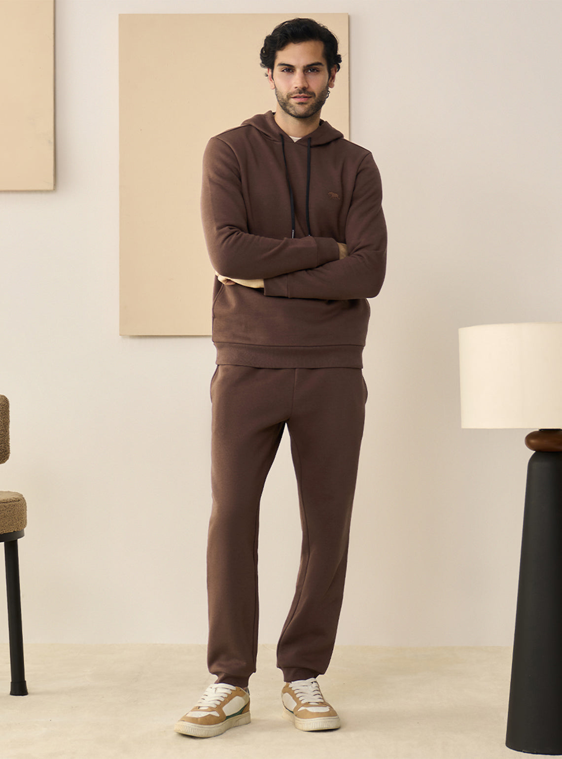 Mudslide Brown Fleece Jogger