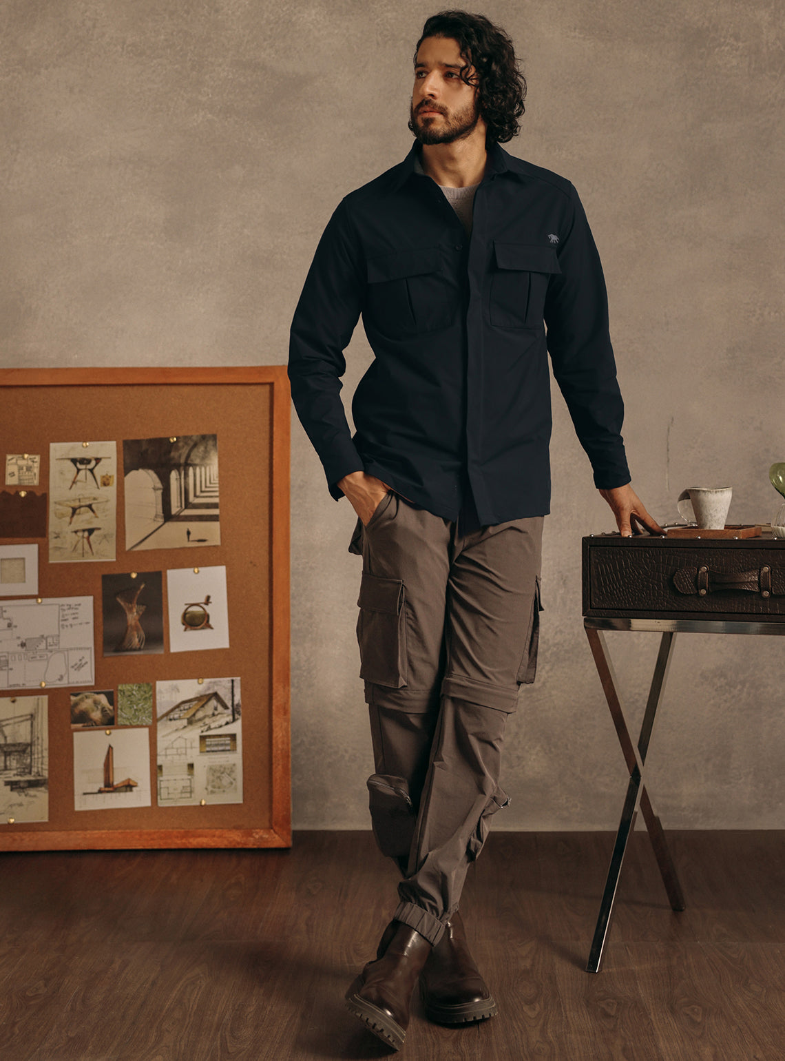 Vulcan Navy Poly Shirt