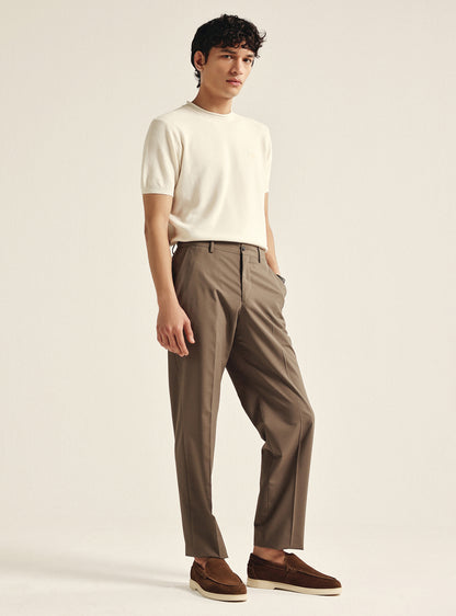 Pearl White Cotton Honeycomb Tee