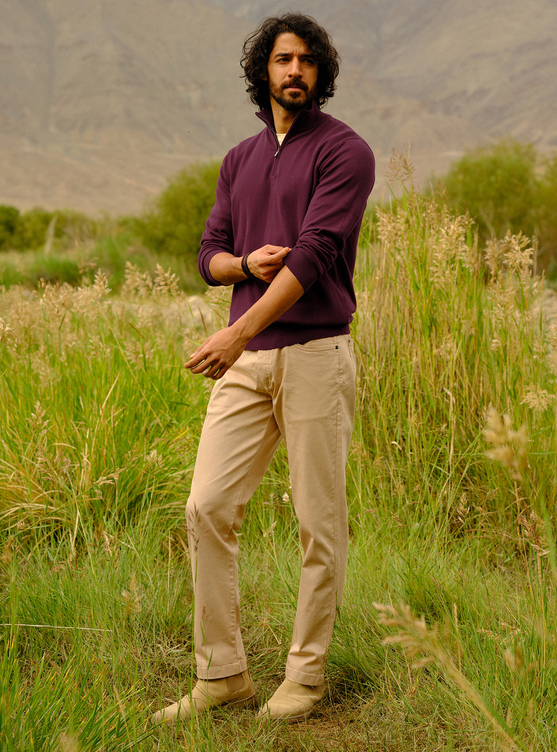 Cranberry Burgundy Cotton Pullover