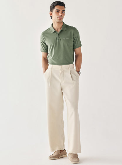 Flint Green Cotton Polo