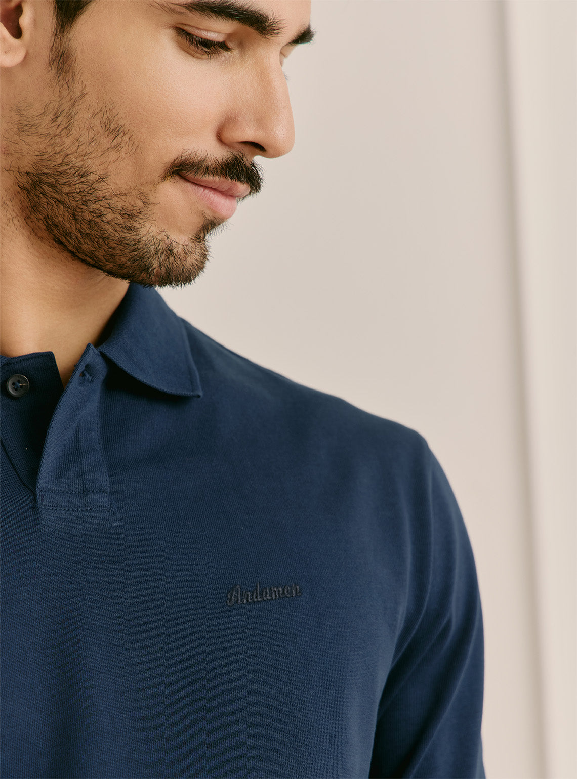 Meridian Navy Compact Cotton Polo