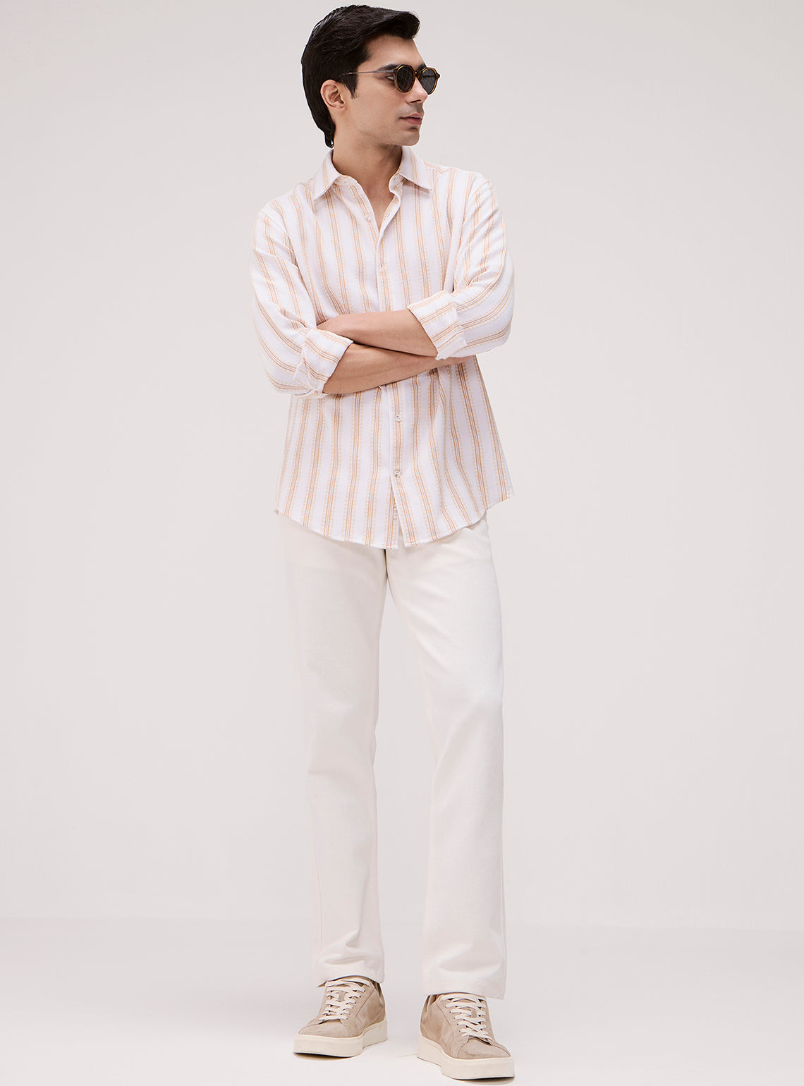 Sand Khaki Cotton Shirt