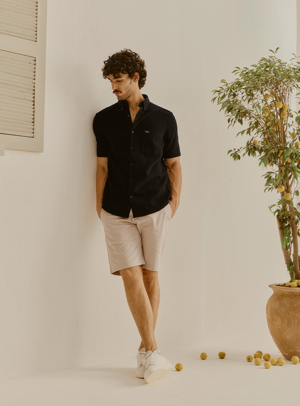 Altea Black Cotton Shirt