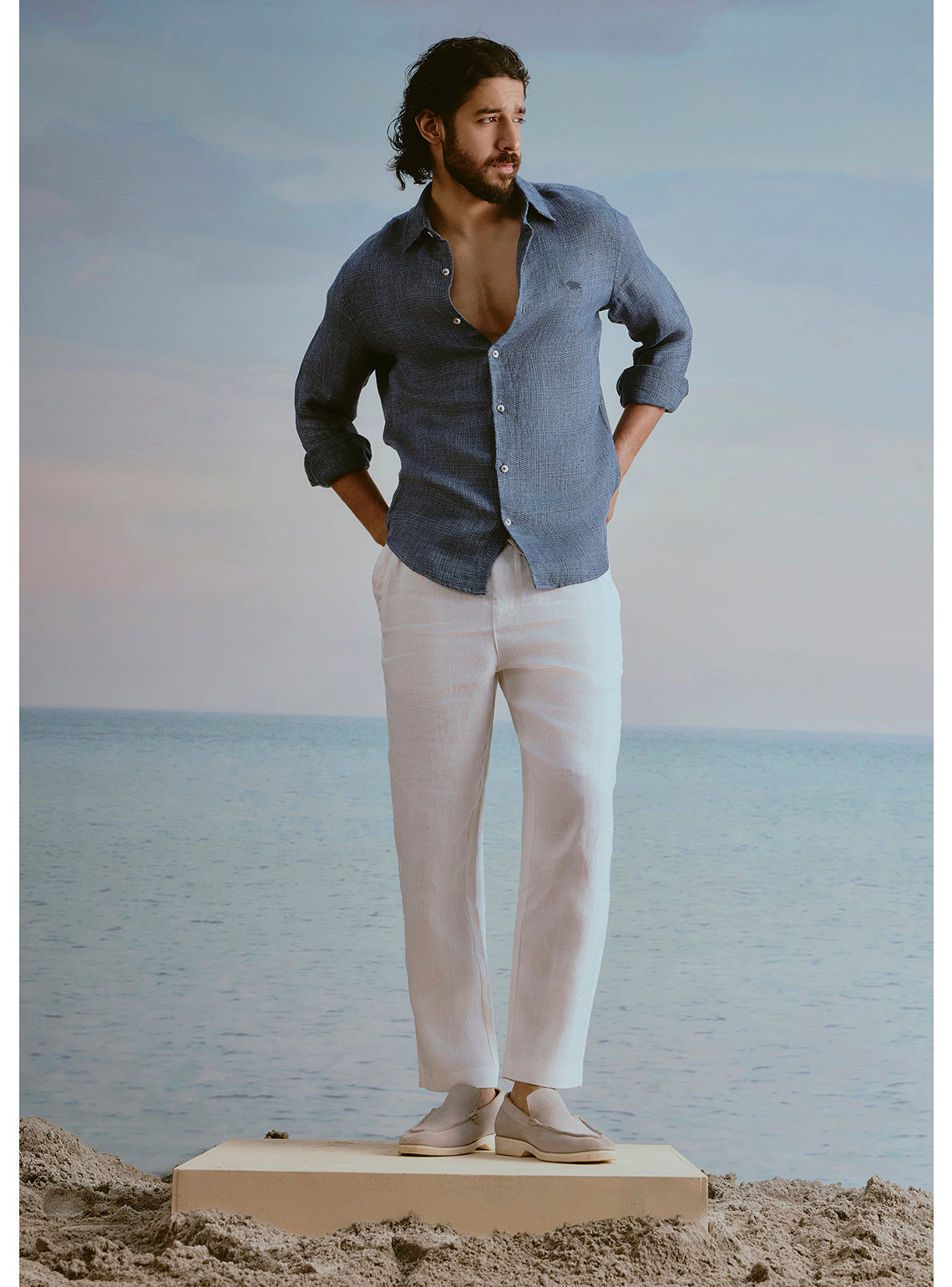 Current Blue Linen Shirt