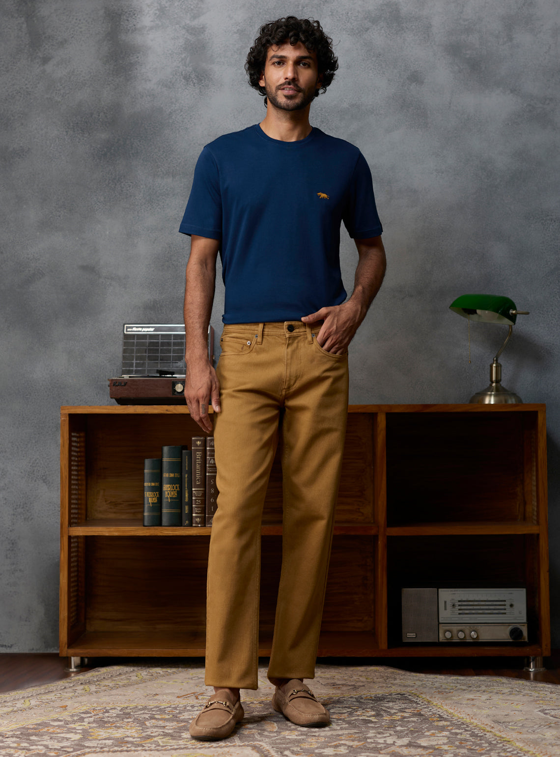 Chestnut Brown Triblend Denim Jeans