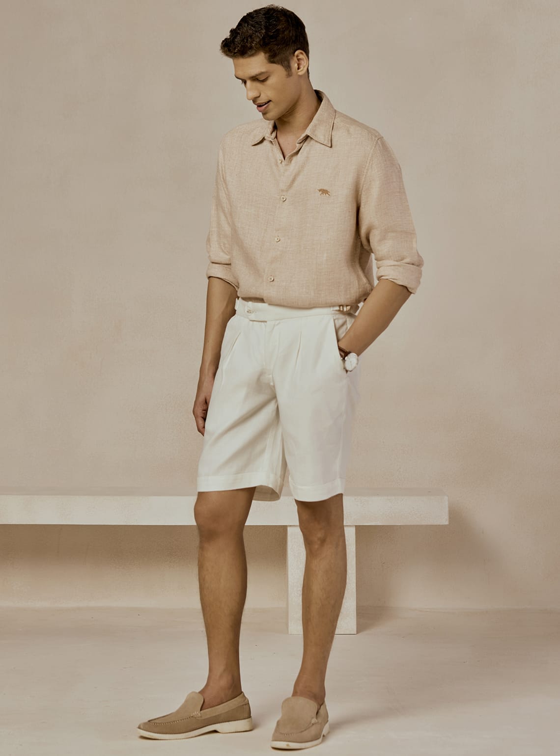 Cloud Linen Cotton Shorts