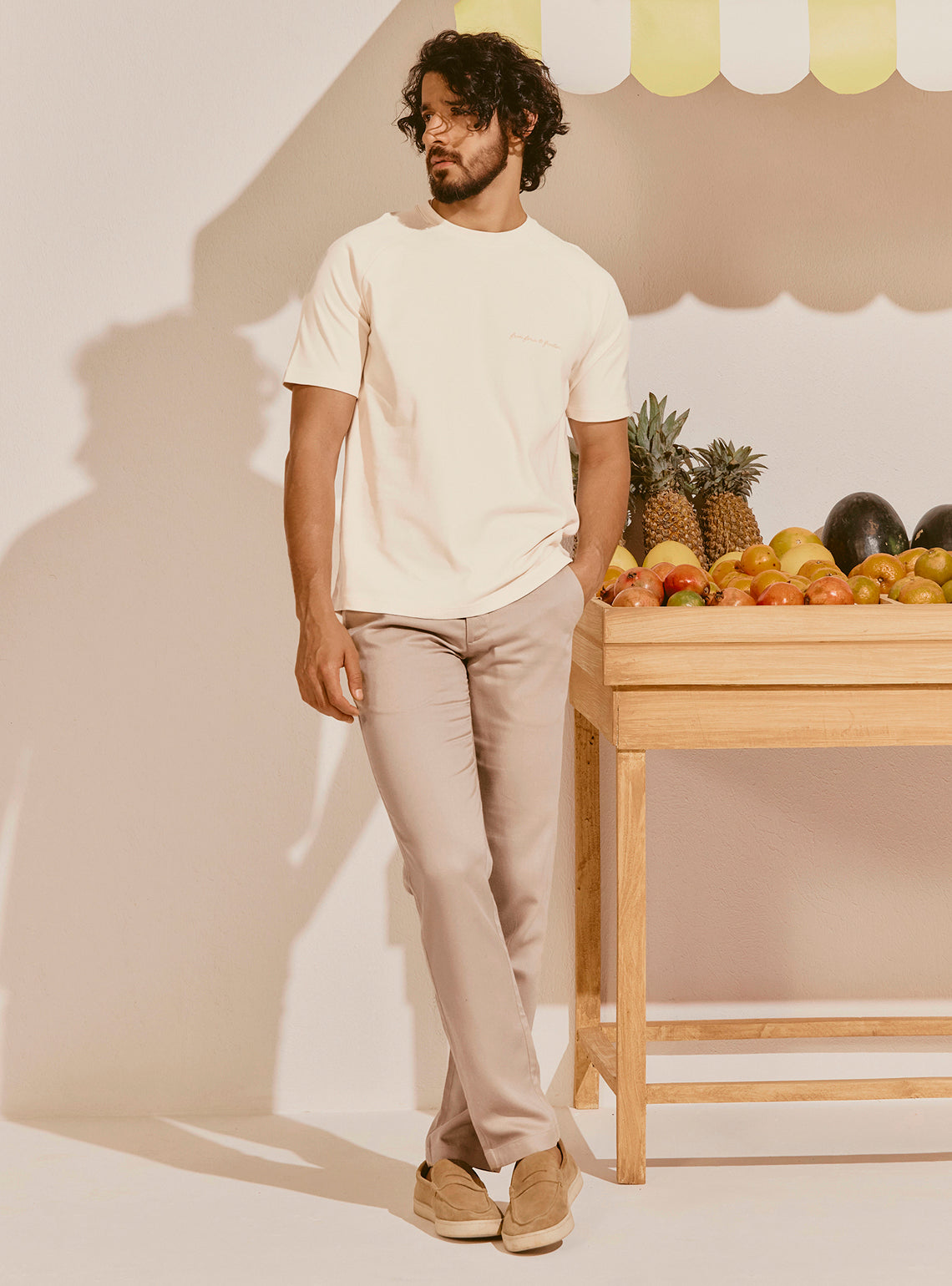 Formentera Off-White Cotton Crewneck